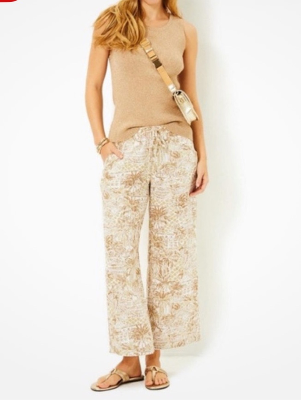 Lilly Pulitzer Brawley Linen Pants XXS